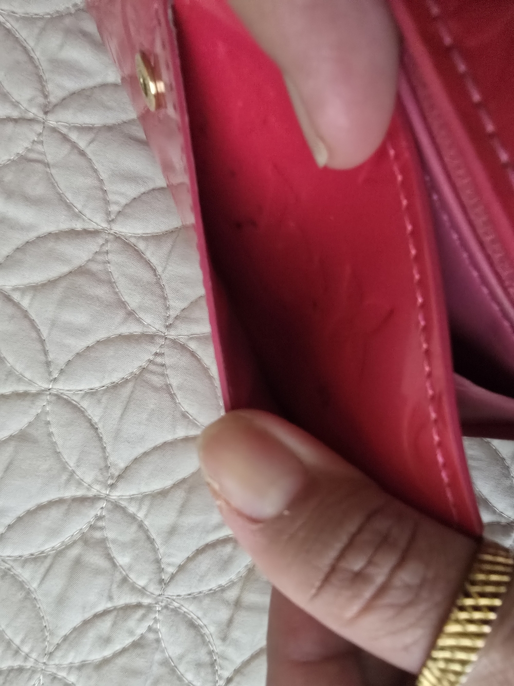 Louis Vuitton Pink Patent Monogram Continental Wallet - Picture 8 of 14